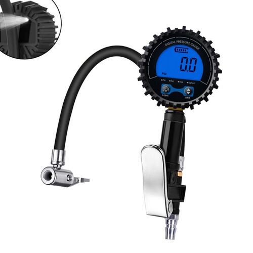 Manomètre De Pression Pour Pneus, 200psi, Lueur Dans La Nuit, Projecteur Led De Précision Certifiée Pour Voitures, Camions, Vélos