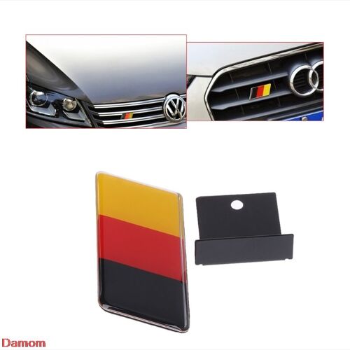 Autocollant De Calandre De Drapeau Allemand, Badge Emblème Pour Volkswagen Golf Polo Audi, 1 Pièce, Nouveauté 2021