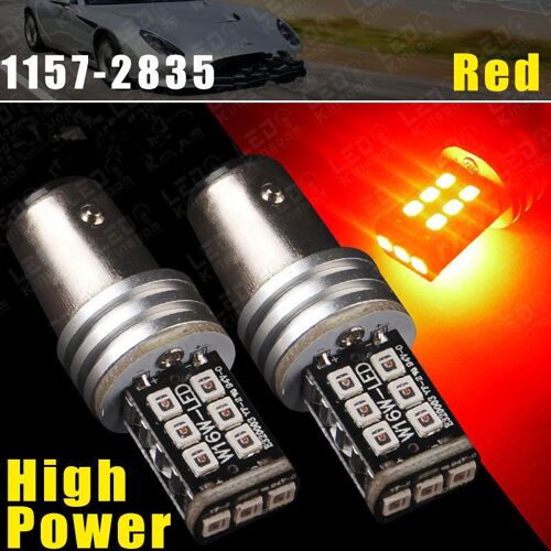Lampe Led Ultralégère 1157 Bay15d P21/5w 15w, 2 Pièces, Feu Stop Haute Puissance 1157a, Ampoule Canbus Sans Erreur