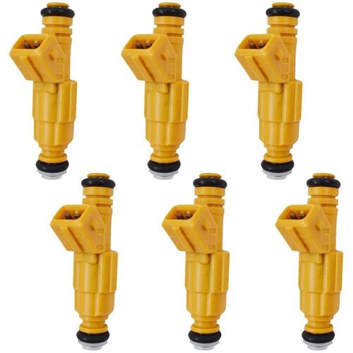 Lot D'injecteurs De Carburant Pour Jeep 87-98, 4 L, Oem 0280155710 0280155700 Ev1, 4 Trous, En Métal Composite, En Plastique, Accessoires Automobiles, 6 Pièces