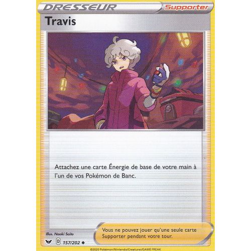 Carte Pokemon Dresseur - Travis - 157/202 - Épée Et Bouclier