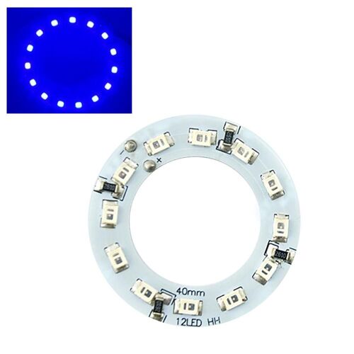 Anneau Lumineux Led 40mm Avec 2 Yeux D'ange, Phare Antibrouillard Pour Voiture Et Moto