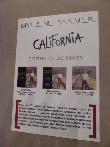 Mylène Farmer Plan Média California