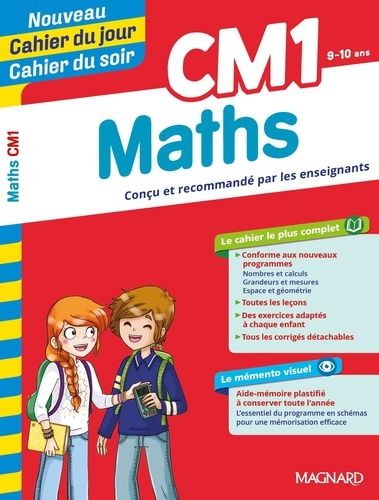 Cahier Du Jour/Cahier Du Soir Maths Cm1 + Mémento - Edition 2019