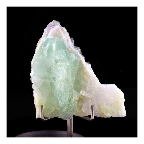 Fluorite + Quartz. 273.25 Ct. Marsanges Mine, Langeac, France.