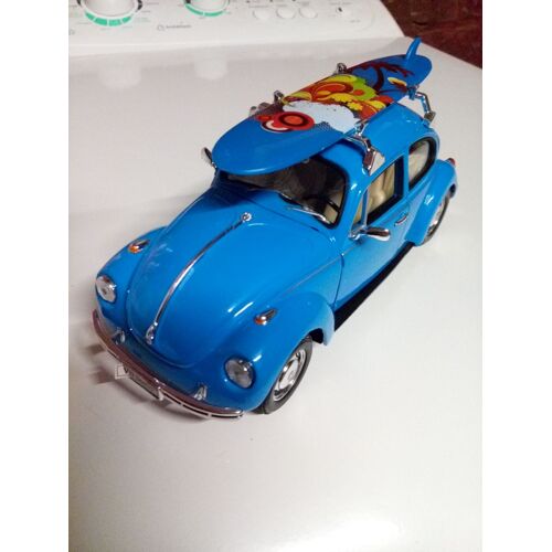 Welly Beetle Bleu 1/24-Welly