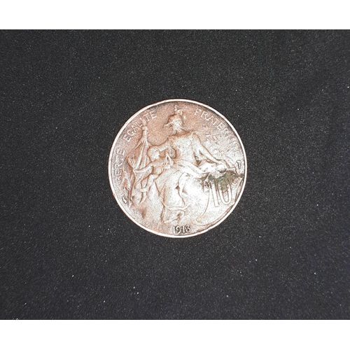 Une Piéce De 10 Centimes De France 1913