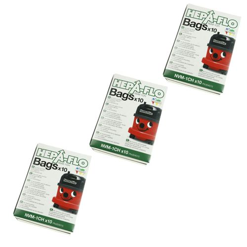 Lot de 3 boites de 10 sacs - Aspirateur (604015 NUMATIC)