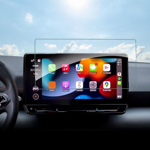 KAL-Film De Protection D'Écran Pour Gps Cupra Formentor/Cupra Born 2020 2021 2022 10" Film De Protection D'Écran Transparent Anti-Rayures 9H Film De Protection En Verre Trempé Cupra Born