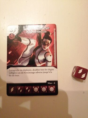 Carte Et Dé Dice Masters Deadpool Lady Bullseye