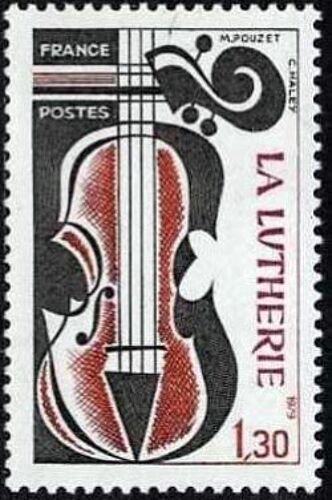 Timbre France 1979 Oblitéré La Lutherie 1.30 Yt2072