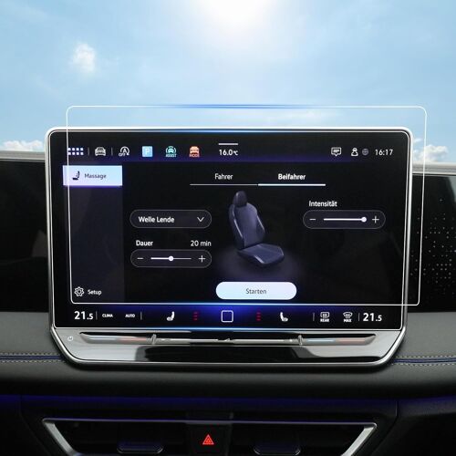 KAL-Compatible Avec Vw Tiguan 3 2024 2025 Discover Pro Film De Protection D'Écran Pour Voiture 12,9 Pouces Film De Protection D'Écran Pet 4H Vw Tiguan 3 Goal Life Elegance R-Line Accessoires