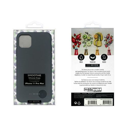 So Seven Smoothie - Coque De Protection Pour Téléphone Portable - Silicone - Noir - Pour Apple Iphone 11 Pro Max