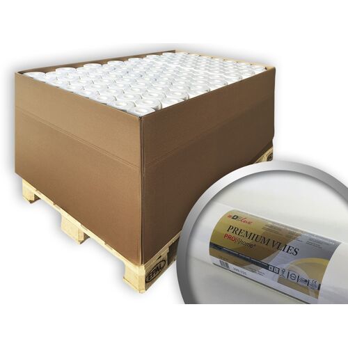 Fibre de rénovation intissé professionnel 150 g Profhome PremiumVlies 399-155 papier non-tissé à peindre 80 rouleaux 2000 m2