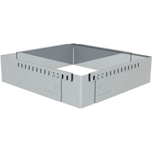 Cadre rectangle extensible inox 20 x 20 cm - Taille unique