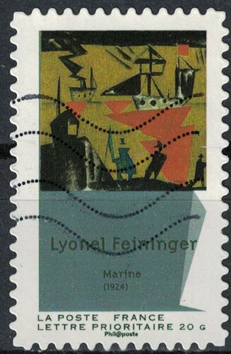 Timbre Oblitéré Used Stamp Peintures Du Xxème Siècle Du Cubisme Lyonel Feininger Marine 1924 France 2012