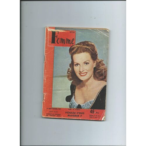 La Femme Et La Vie Du 1 Septembre 1949, Voulez-Vous Maigrir ? N° 26