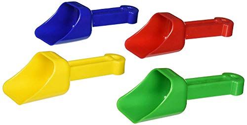 Miniland Educational - Baby Scoops 5 78, Set Of 4 Shovels, Assorted Colors Sand Toy For Kids