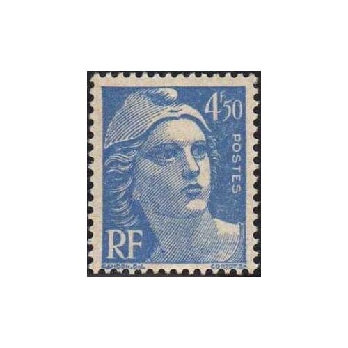 Timbre France 1945 Oblitéré Marianne De Gandon 4fr50 Yt718a