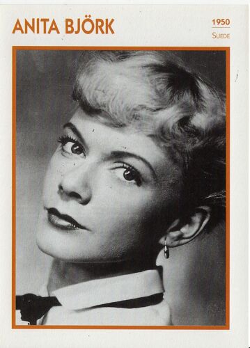 Fiche Portrait De Star Anita Björk