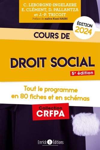 Cours De Droit Social - Tout Le Programme En 80 Fiches Et En Schémas