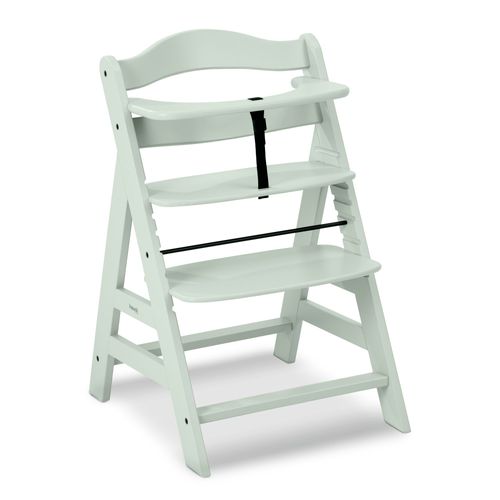 Chaise Haute Évolutive Alpha+ 2 En 1 Blanc Chiné - Hauck