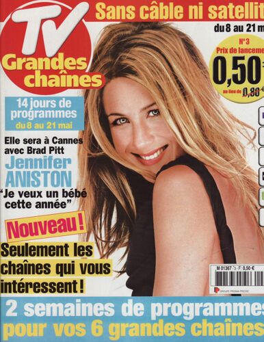 Tv Grandes Chaînes / 08-05-2004 N°3 : Jennifer Aniston (3p) - Francis Cabrel (1,5p)