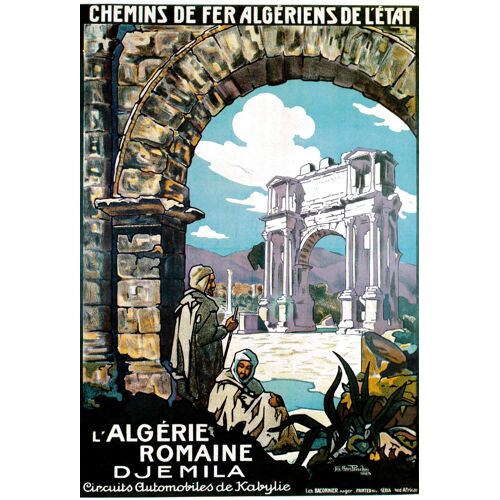 Affiche L'algérie Romaine Djemila