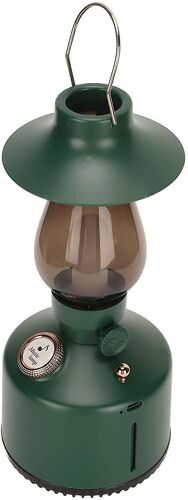 Enceinte veilleuse vintage, rechargeable, Bluetooth, idéale pour la chambre, le salon, la salle à manger, le bureau ou comme cadeau (vert)