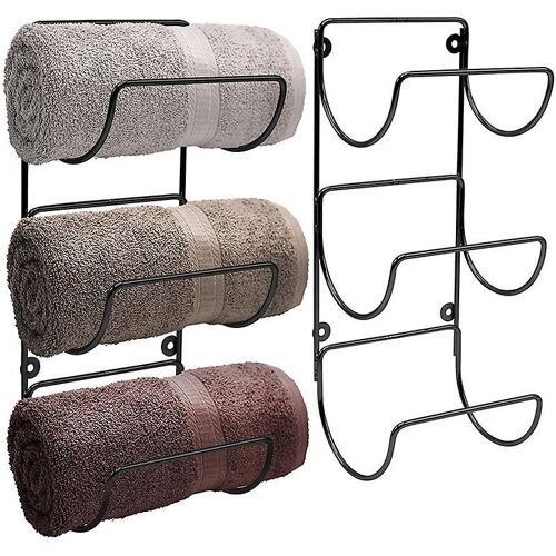 Porte-Serviettes Mural Adhésif En Acier Inoxydable Sus 304, Sans Perçage, Accessoire De Cuisine Et De Salle De Bain