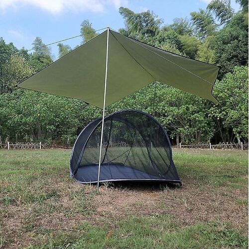 3-4 Pop Up pour lit double, double porte zippée, tente portable, moustiquaire de voyage, installation facile et rapide