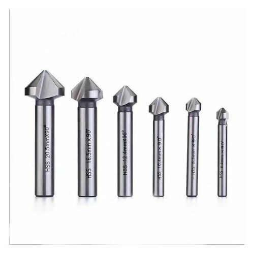 Foret à métaux pour perceuse à colonne, fraise conique HSS à 90°, fraise conique, forets hélicoïdaux, fraise d'ébavurage cylindrique pour travail du bois