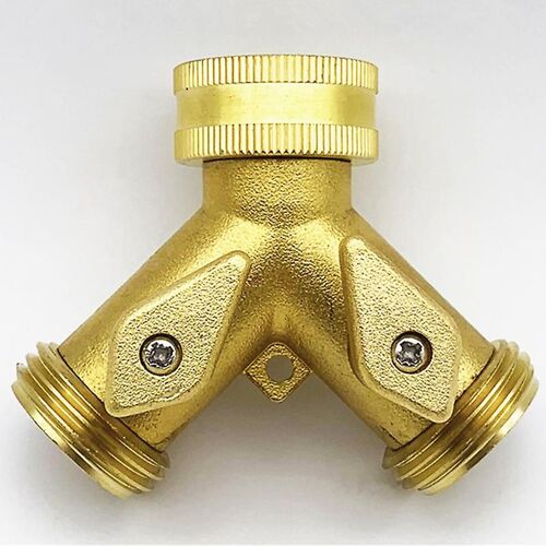 Douille de robinet 2 voies en laiton (3/4") sur carton