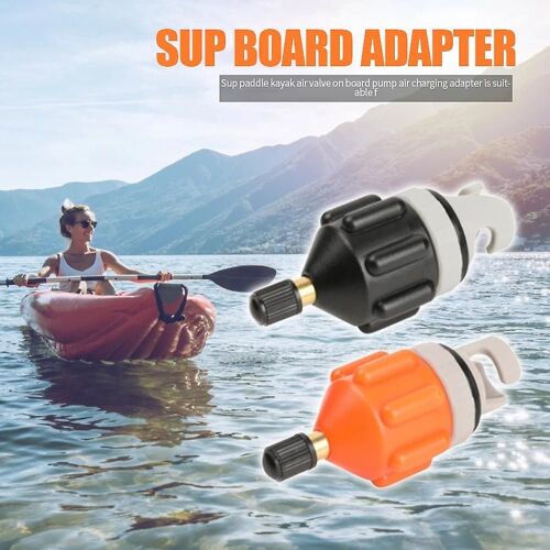 Joint De Transfert De Valve De Gaz Pour Planche De Surf, 8 X 3,5 Cm, Multi-Joint, Pompe À Air Pour Voiture, Convertit Un Bateau Pneumatique En Lit Gonflable Gunner, Orange, 1 Pièce