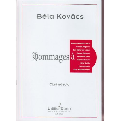Kovacs Bela  Hommages  Clarinette