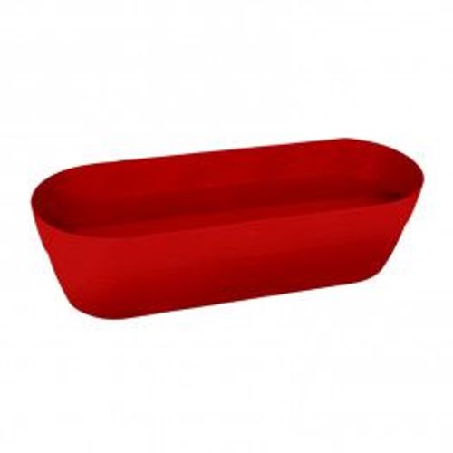 Jardinière Pot Cancun 80cm - Rouge Rubis - 38l - Eda Plastiques