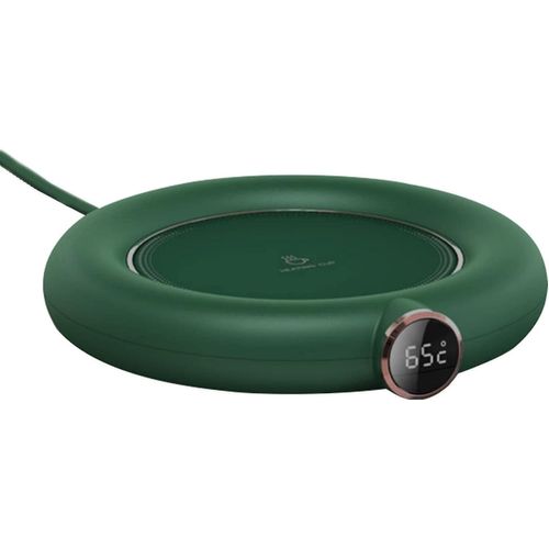 Chauffe-tasse à café, chauffe-tasse électrique 3 températures, interrupteur de charge USB, vert