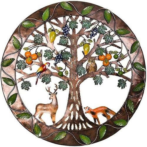 Décoration Murale En Bois Représentant Un Arbre De Vie, Panneau En Métal Représentant Une Famille D'arbres, Décoration Murale, Décoration D'intérieur, Idée Cadeau Idéale Pour Les Personnes Sensibles