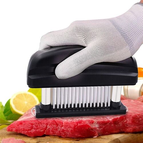 Attendrisseur De Viande, 48 Aiguilles En Acier Inoxydable, Outil De Cuisine Professionnel Pour Viandes Comme Le B?Uf, Le Steak, Le Poulet Et Le Veau, 1 Pièce
