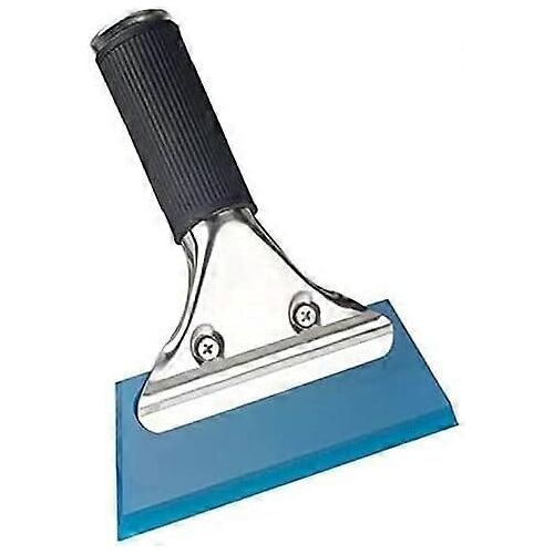 Raclette De Douche En Caoutchouc Pour Porte De Douche, Raclette Pour Vitre De Voiture, Comptoir De Cuisine, Miroir, Carrelage, Pare-Brise De Voiture (Bleu, 18 X 13 Cm)