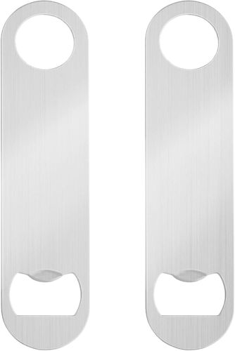 Décapsuleur De Bière, 2 Pièces, Décapsuleur Plat En Acier Inoxydable, Décapsuleur De Bar, Décapsuleur Pour Cuisine, Bar, Restaurant (Argent)