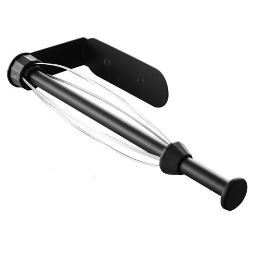 Porte-rouleau de papier essuie-tout, porte-essuie-tout sous placard, porte-essuie-tout - Porte-essuie-tout (32,5 cm) noir