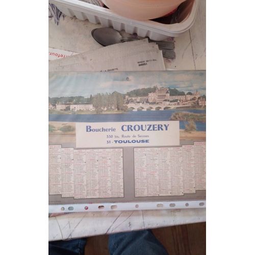 Calendrier Boucherie 1970