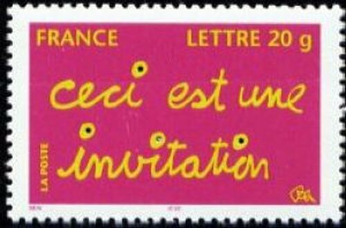 Timbre France 2005 Oblitéré Ceci Est Une Invitation 20 G Yt3760