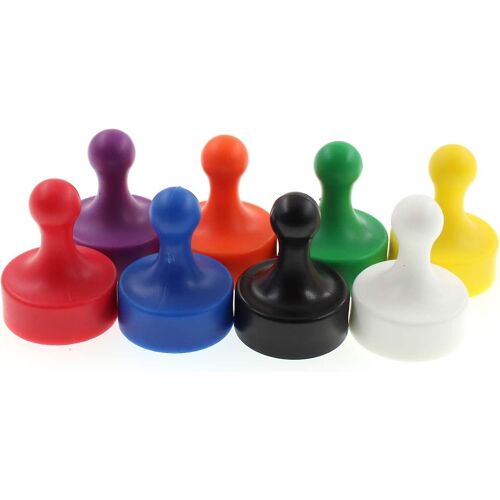 Aimant à aiguille, aimant de réfrigérateur, aimant de réfrigérateur puissant pour les salles de classe et les bureaux à domicile, aimant de tableau blanc coloré, aimant de carte 8 paquets