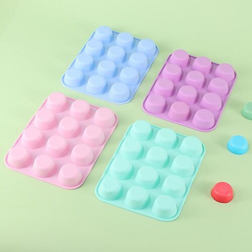Lot De 4 Moules En Silicone Pour Pâtisserie, Chocolat, Gâteaux, Bonbons, Biscuits, Mini-Gâteaux, Pratiques, Antiadhésifs