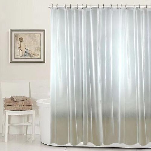 Doublure de rideau de douche lourde et transparente ¿ 183 x 183 cm (72 x 72 po) pour salle de bain (1 pièce)