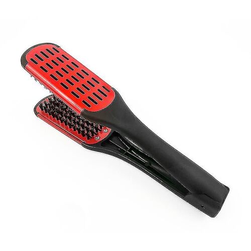 Brosse lissante en céramique avec poils en nylon pour cheveux épais et épais. Pour lisser et lisser les cheveux.