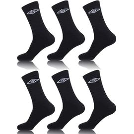 Paire De Chaussettes Umbro : Lot De 6 Noir / 39 - 42