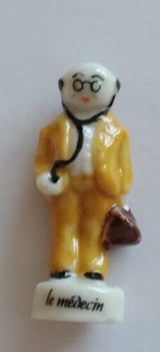 Fève Brillante Porcelaine Série Les Villageois Métiers Alcara Le Médecin